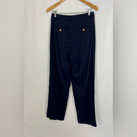 NEW/Collection Marie Marot X J.Crew wide-leg pant in Italian linen-blend/B003 - Picture 3 of 6